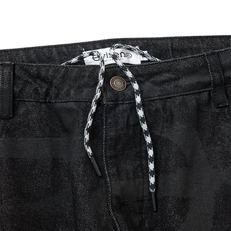 EVISEN  PATTERN DENIM PANTS