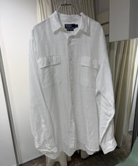 90s インド製 Polo Ralph Lauren リネンコットンシャツ