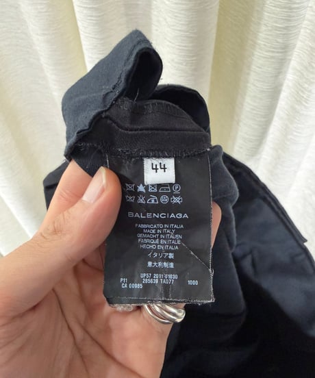 2011s BALENCIAGA コットンシルク ワイドスラックス Designed by Nicolas Ghesquière