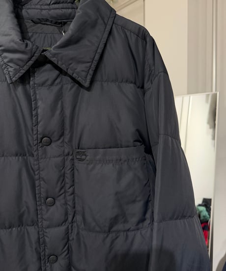 90s Timberland シャツ型 リアルダウンジャケット