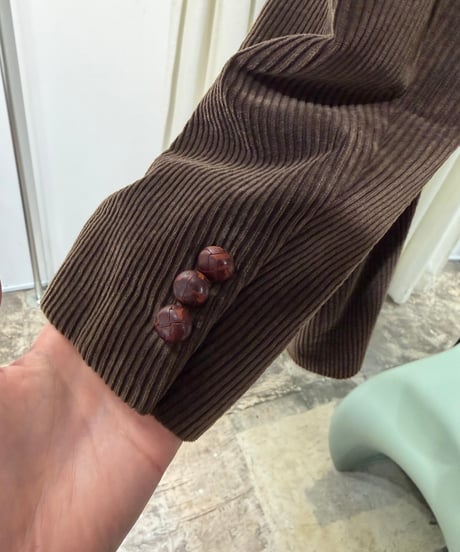 COMME des GARÇONS HOMME コーデュロイ くるみボタンテーラードジャケット
