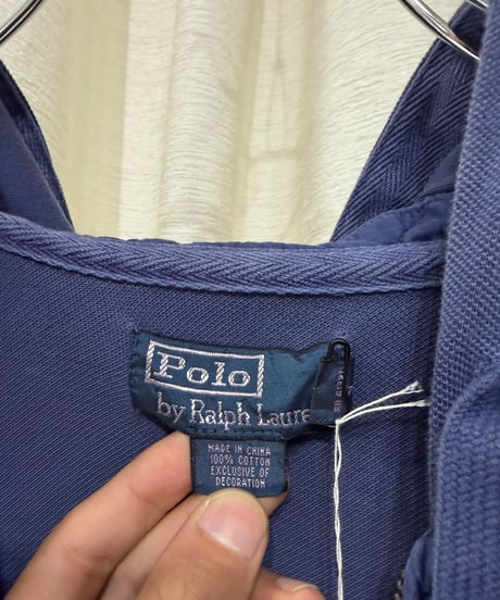 90s Polo Ralph Lauren 鹿の子ジップアップパーカー
