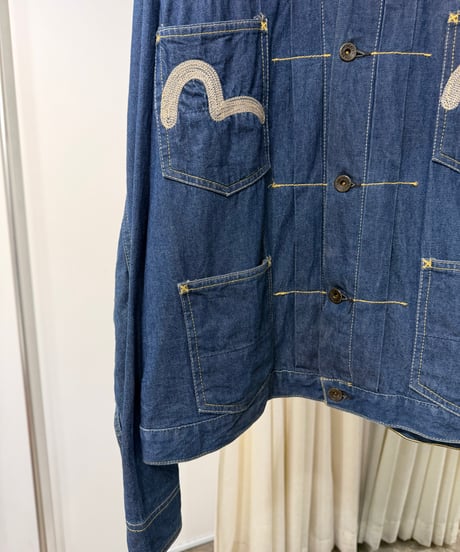 イタリア製 EVISU デニムトラッカージャケット
