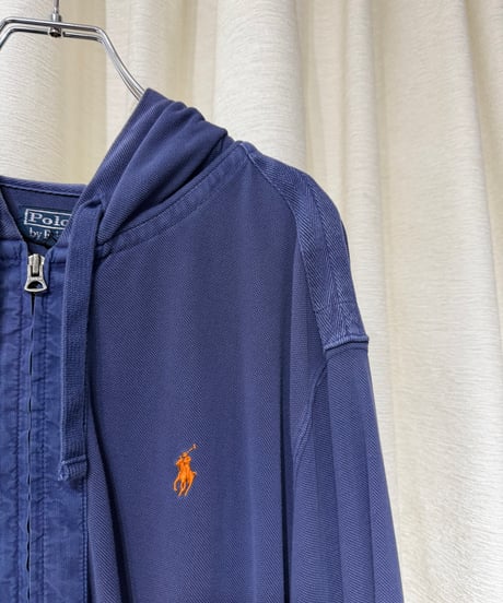 90s Polo Ralph Lauren 鹿の子ジップアップパーカー