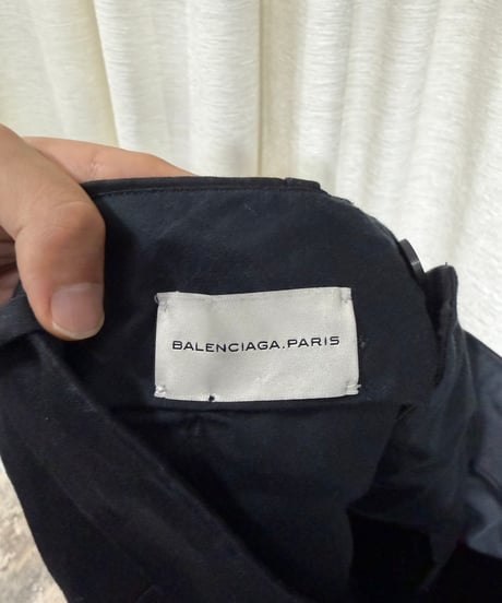 2011s BALENCIAGA コットンシルク ワイドスラックス Designed by Nicolas Ghesquière