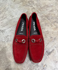 PRADA スエード ドライビングシューズ_サイズ37