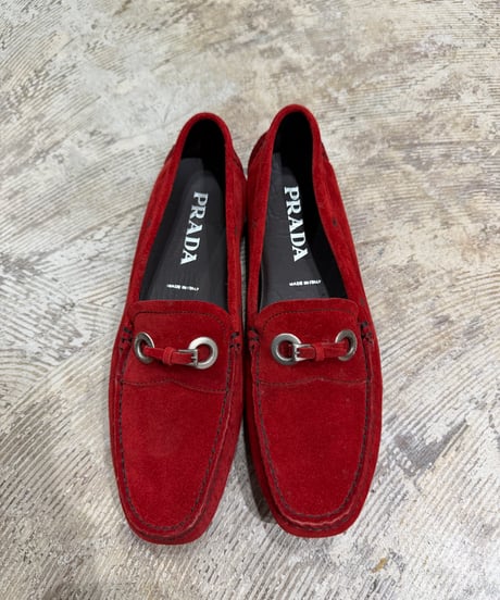 PRADA スエード ドライビングシューズ_サイズ37