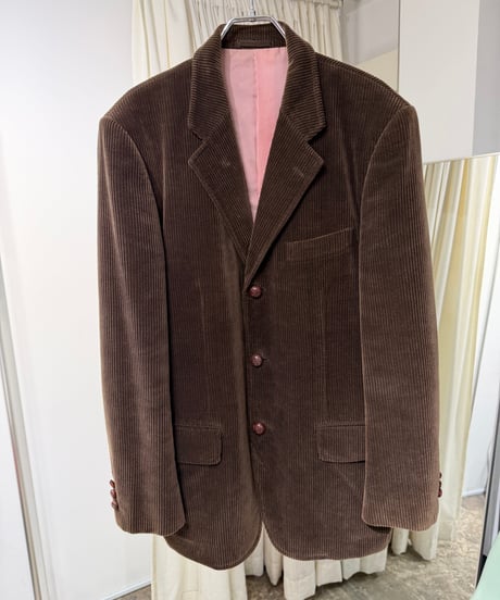 COMME des GARÇONS HOMME コーデュロイ くるみボタンテーラードジャケット
