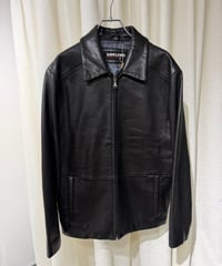 90s KIRKLAND シングル ジップアップ ラムレザージャケット