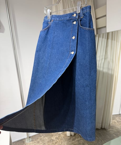 90s アメリカ製デニムラップスカート