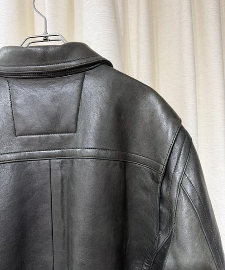 2013s BANANA REPUBLIC ラムレザー ダブルジップブルゾン