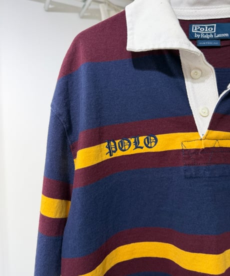 90s Polo Ralph Lauren オールドイングリッシュロゴ ラガーシャツ