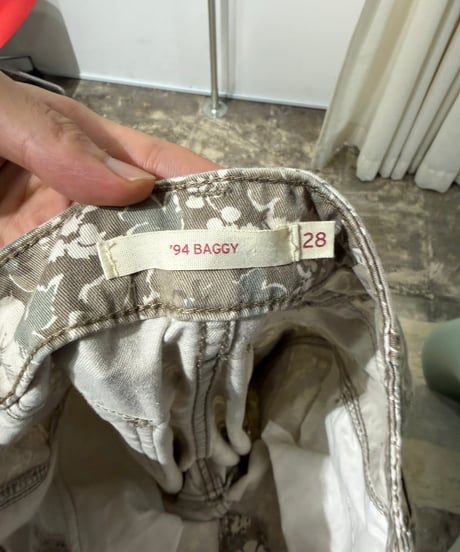 00s Levi's 花柄コットンカーゴパンツ