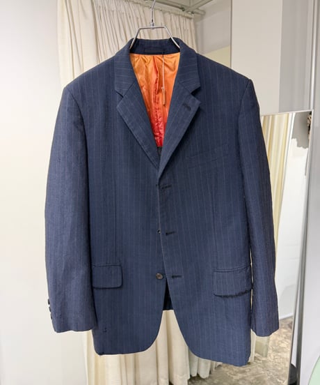 COMME des GARCONS HOMME ウールストライプ テーラードジャケット