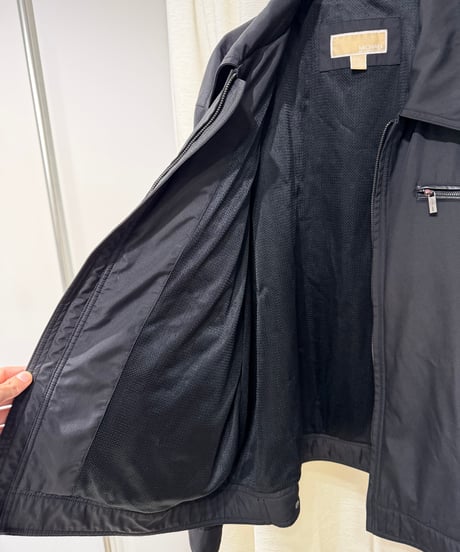 MICHAEL KORS レザーパイピングポケット ドリズラージャケット