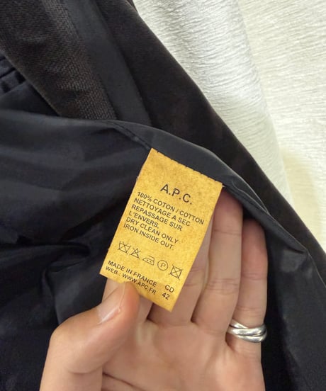 フランス製 A.P.C ベロアテーラードジャケット