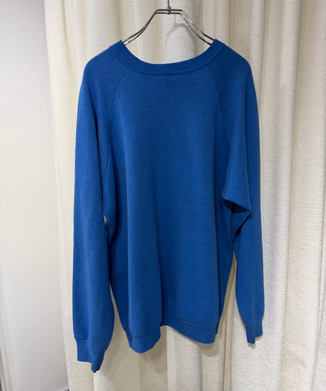 90s Fruit of the Loom コットンポリ メッセージプリント ラグランスウェット