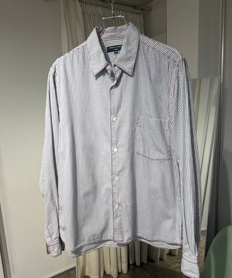 COMME des GARCONS HOMME　ステッチデザイン チェックシャツ