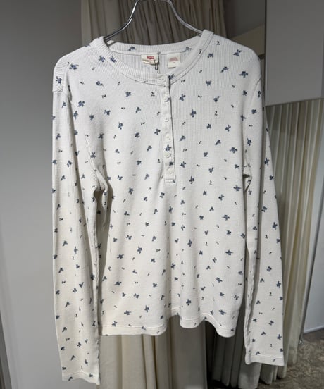 00s インド製 Levi's 花柄サーマルトップス