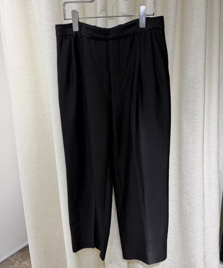 2011s BALENCIAGA コットンシルク ワイドスラックス Designed by Nicolas Ghesquière