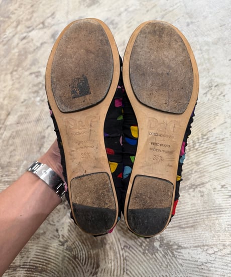 Dolce＆Gabbana ドット柄 バレーシューズ