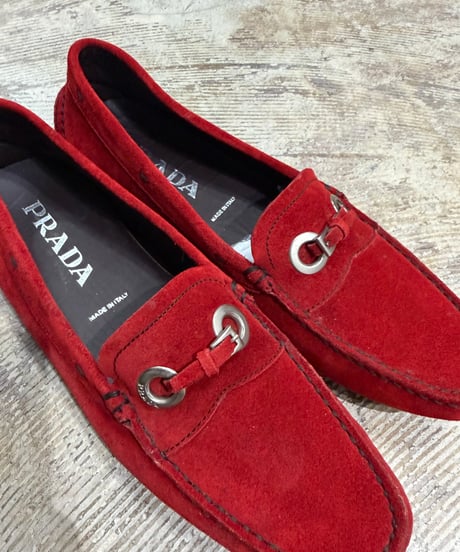 PRADA スエード ドライビングシューズ_サイズ37