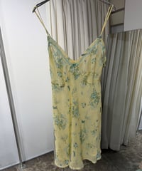花柄 シースルーキャミソール