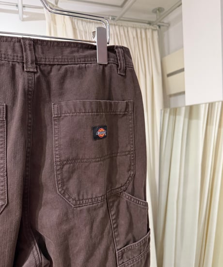 Dickies コットンヘリンボーン ダブルニー ワークパンツ