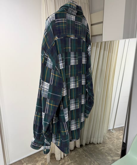 90s GAP パッチワークデザイン ネルシャツ