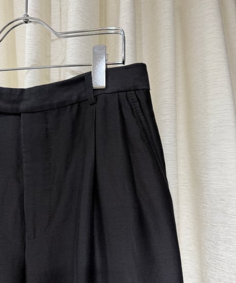 2011s BALENCIAGA コットンシルク ワイドスラックス Designed by Nicolas Ghesquière
