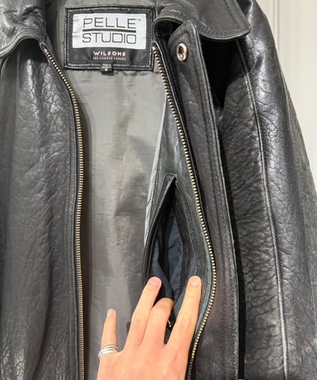 90s wilsons leather PELLE STUDIO ラグランレザージャケット