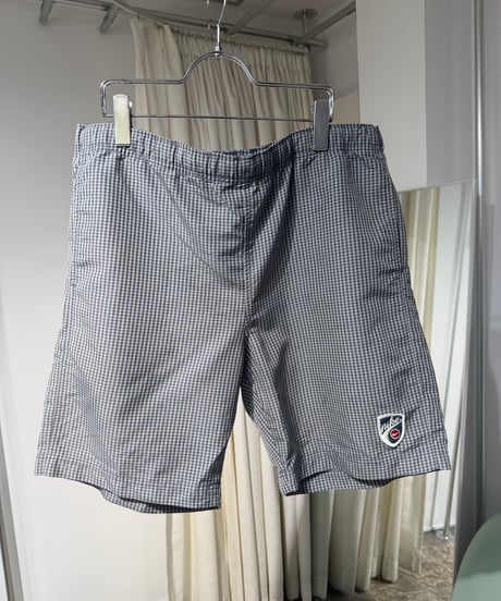 00s NIKE ポリエステルチェックショーツ