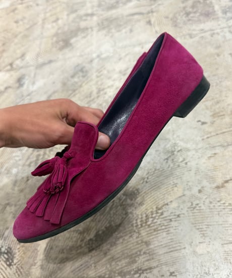 PRADA スウェードタッセルローファー