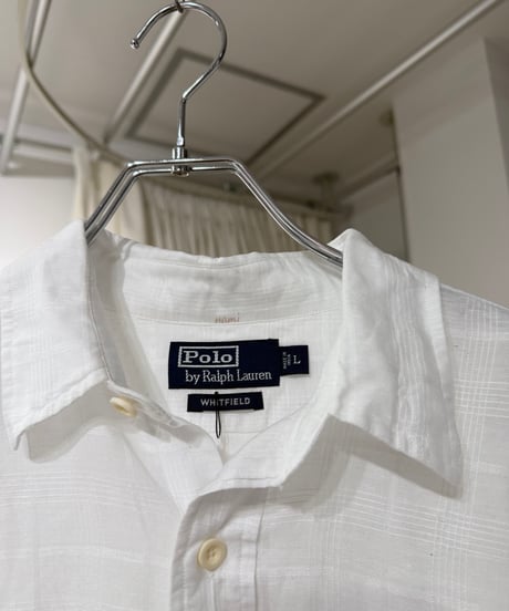 90s インド製 Polo Ralph Lauren リネンコットンシャツ