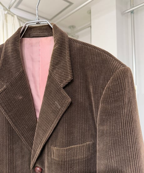 COMME des GARÇONS HOMME コーデュロイ くるみボタンテーラードジャケット
