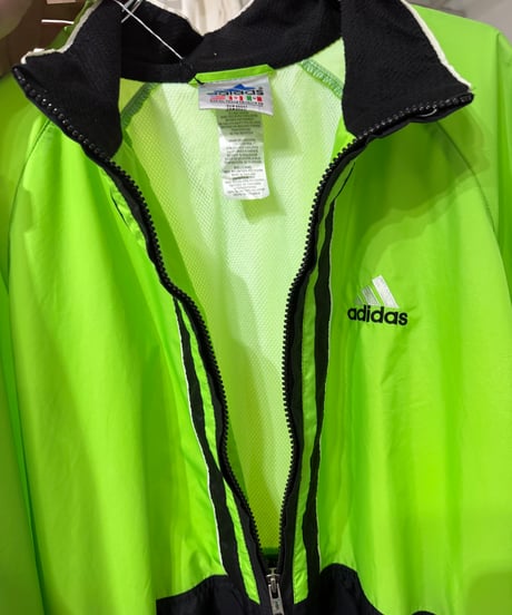 90s adidas ツートーン ハーフジップナイロンシェル