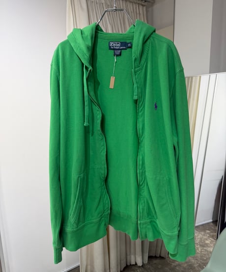 90s Polo Ralph Lauren 鹿の子ジップアップパーカー