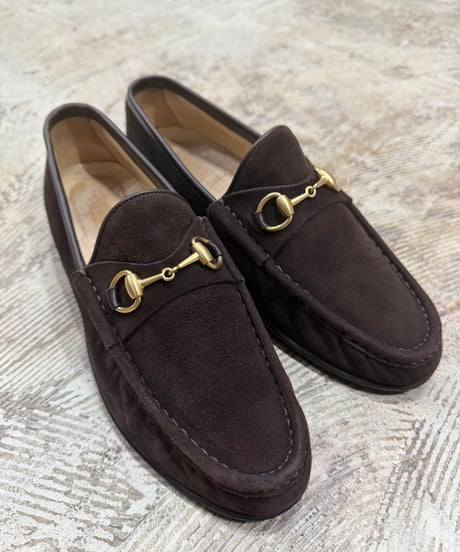 GUCCI スエード ビットローファー_サイズ37