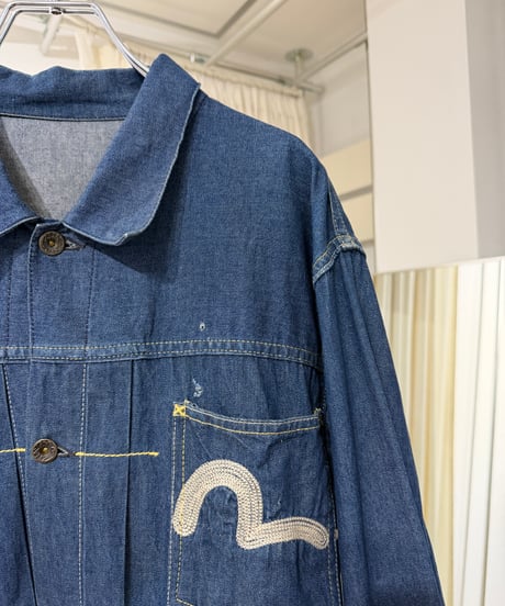イタリア製 EVISU デニムトラッカージャケット