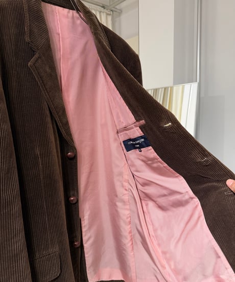COMME des GARÇONS HOMME コーデュロイ くるみボタンテーラードジャケット