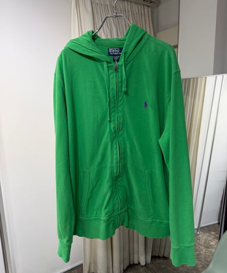 90s Polo Ralph Lauren 鹿の子ジップアップパーカー