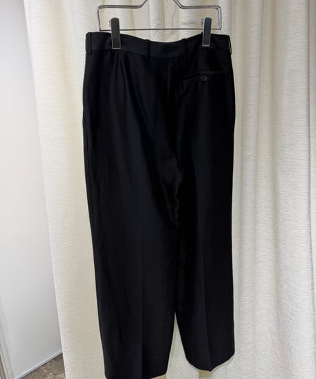 2011s BALENCIAGA コットンシルク ワイドスラックス Designed by Nicolas Ghesquière