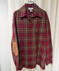 90s インド製 レーヨンポリ ジップアップネルシャツ