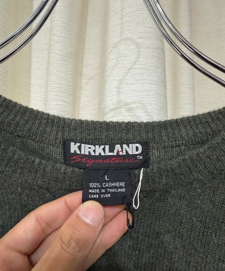 90s KIRKLAND カシミヤクルーネックニット