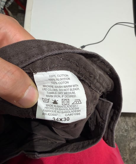 Dickies コットンヘリンボーン ダブルニー ワークパンツ