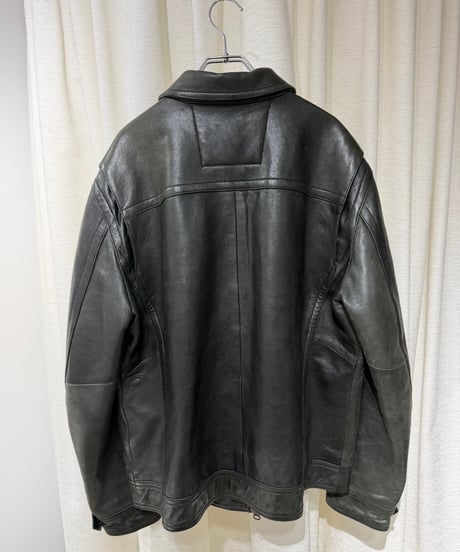 2013s BANANA REPUBLIC ラムレザー ダブルジップブルゾン