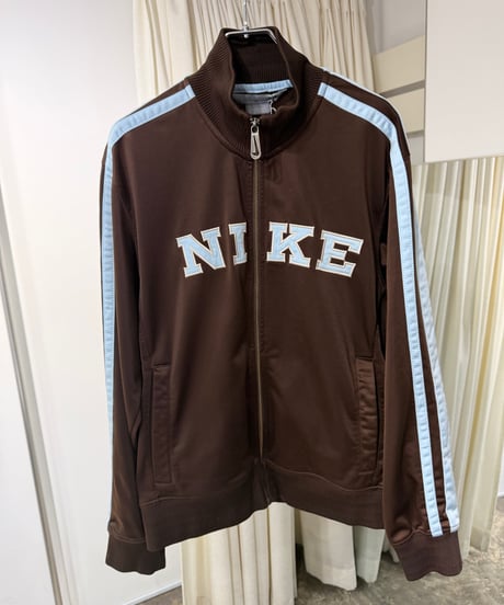 00s NIKE ブラウン×ライトブルー トラックジャケット