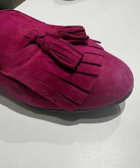 PRADA スウェードタッセルローファー