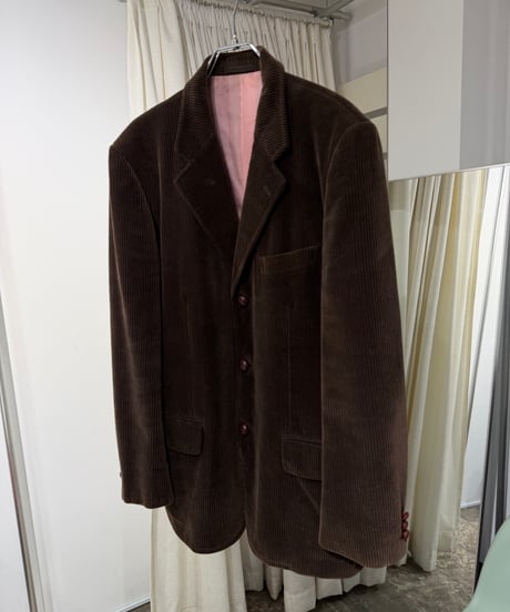 COMME des GARÇONS HOMME コーデュロイ くるみボタンテーラードジャケット