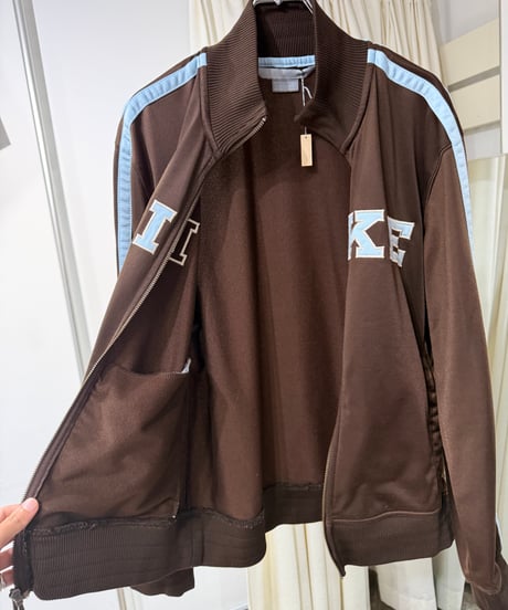 00s NIKE ブラウン×ライトブルー トラックジャケット